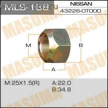 Гайка колеса MASUMA MLS-166 M25X1.5R H35