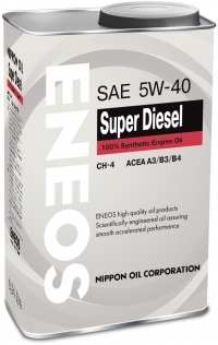 Масло моторное ENEOS Super Diesel CH-4 Синтетика 5W40 1L выпуска нет