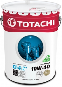 Масло моторное TOTACHI Eco Diesel CI-4/CH-4/SL п\синт 10W40 20л